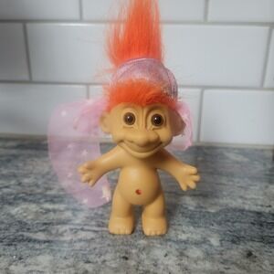Russ Troll Doll 5" Vintage Genie Belly Dancer WithHat Orange Hair